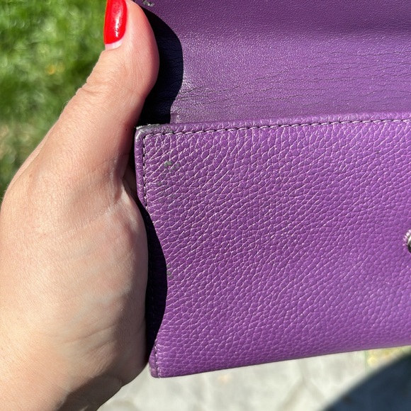Coach | ALX Slim Envelope Purple Wallet - Picture 5 of 12